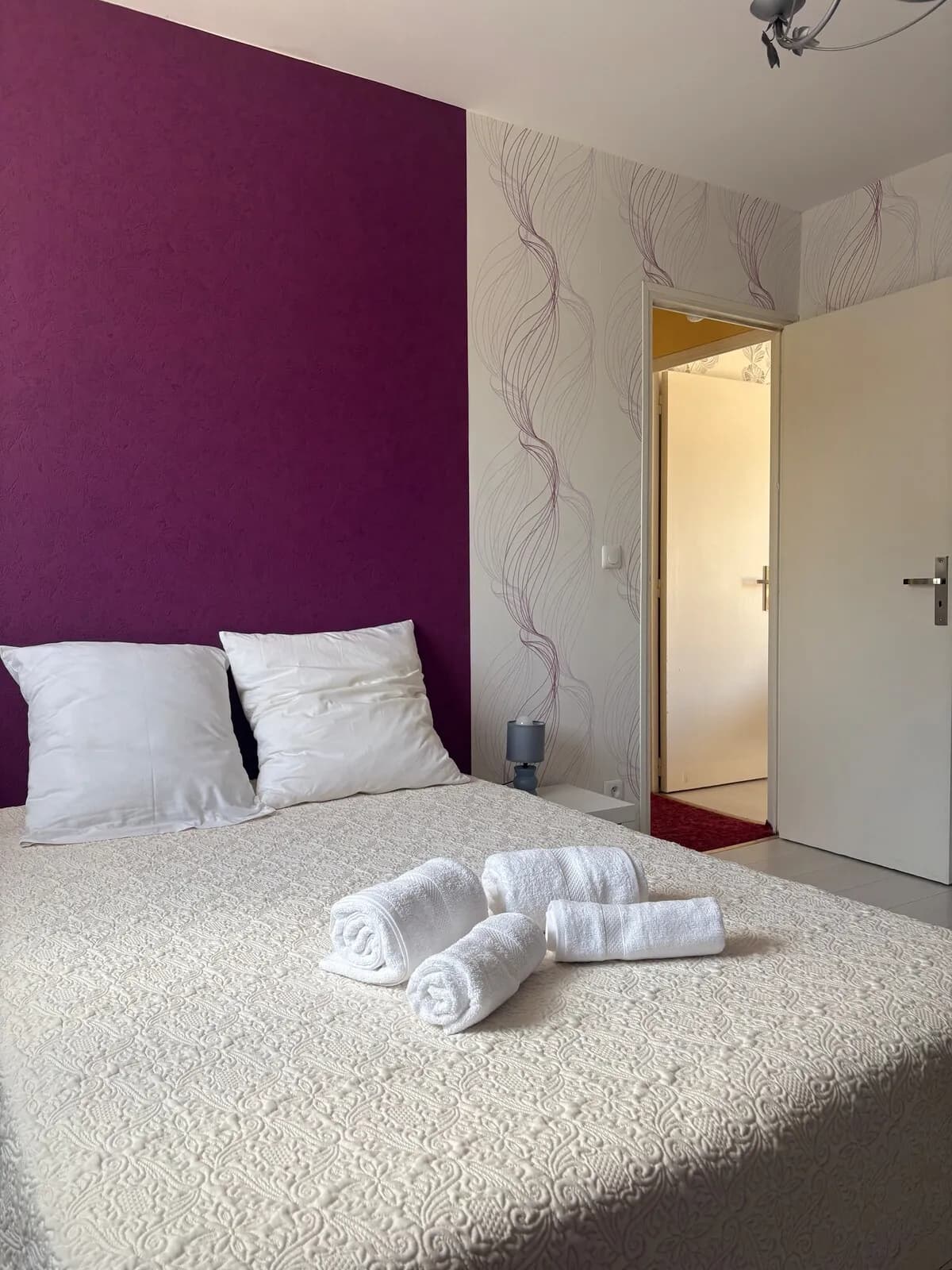 Chambre double de la maison familiale à Grabels