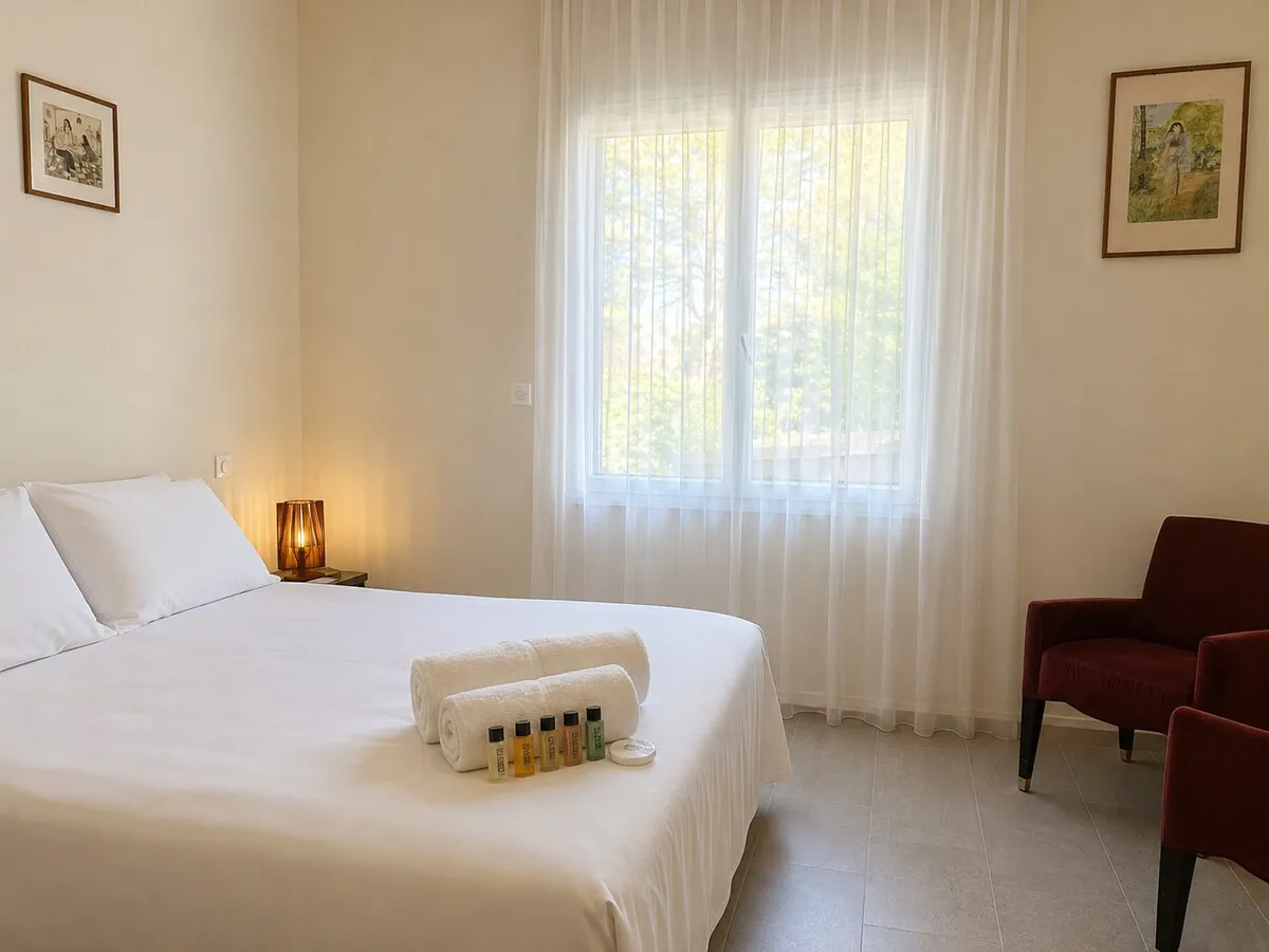 Chambre paisible de la villa d'exception à Montferrier-sur-Lez